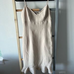 Beautiful 100% Linen Italian Cream Dress from Sisley